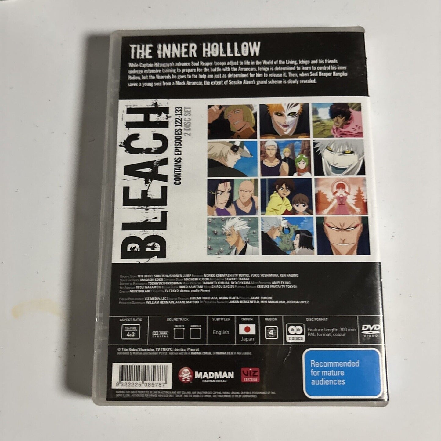 Bleach : Collection 8 - Episodes 122-133 (DVD, 2004) Region 4