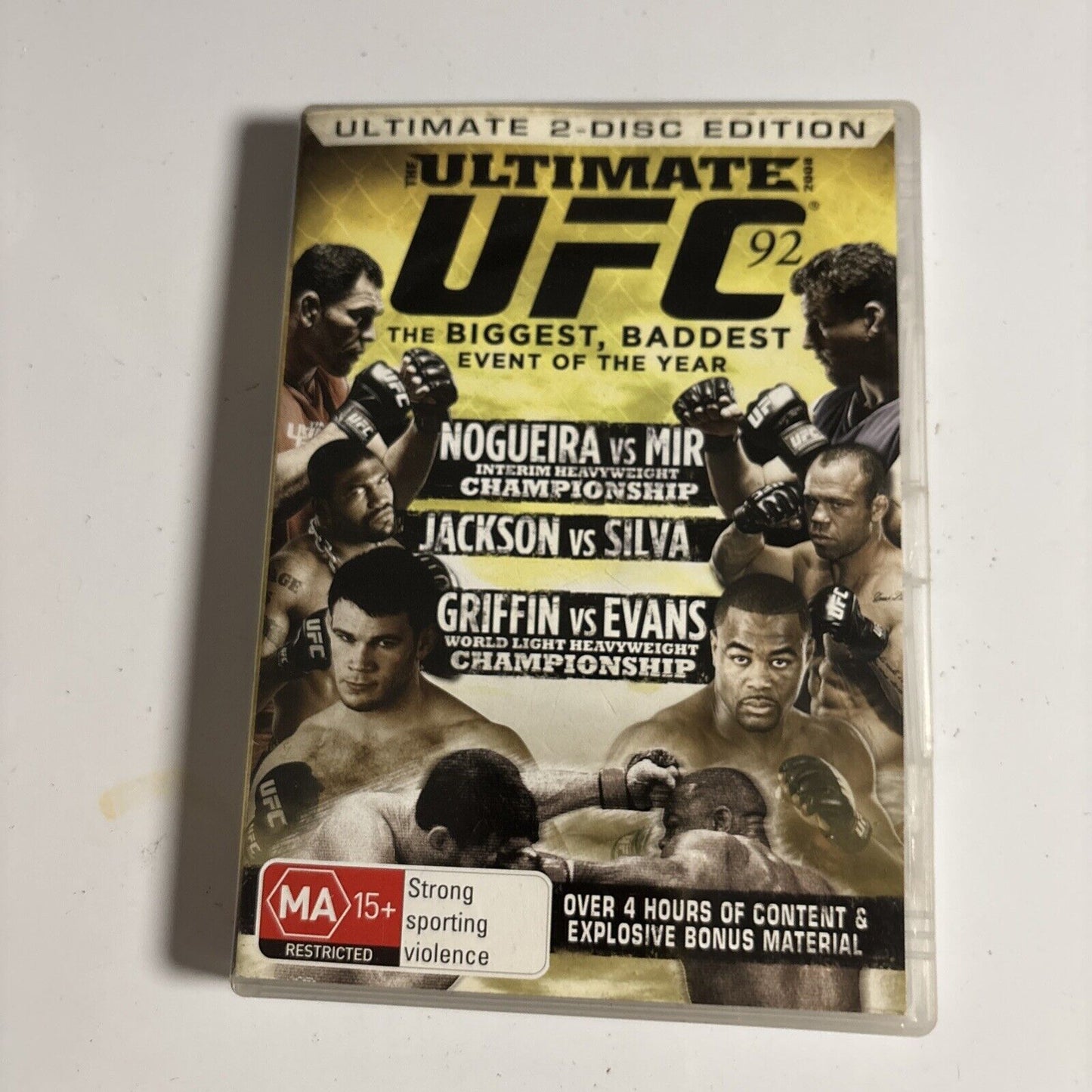 UFC #92 - The Ultimate 2008 (DVD, 2008) Region 4