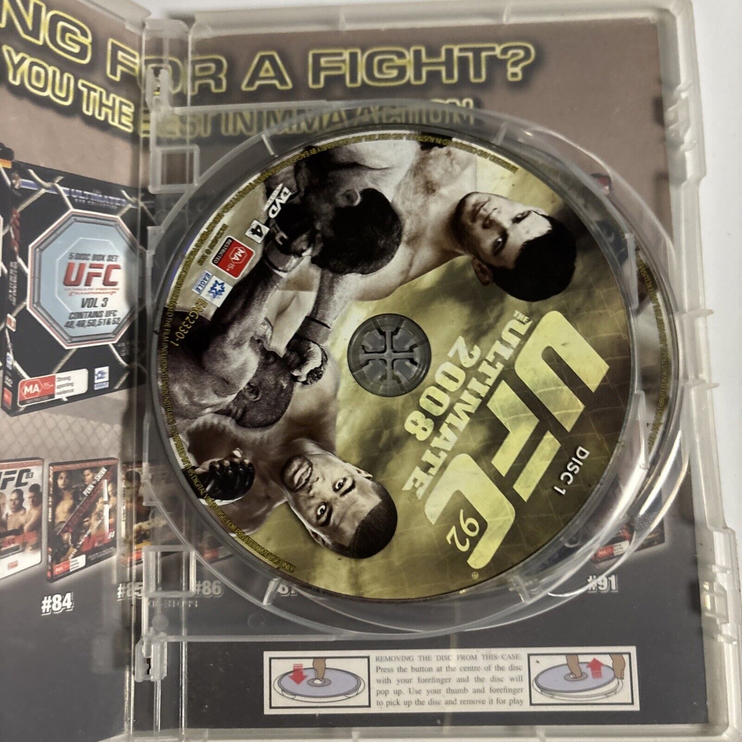 UFC #92 - The Ultimate 2008 (DVD, 2008) Region 4