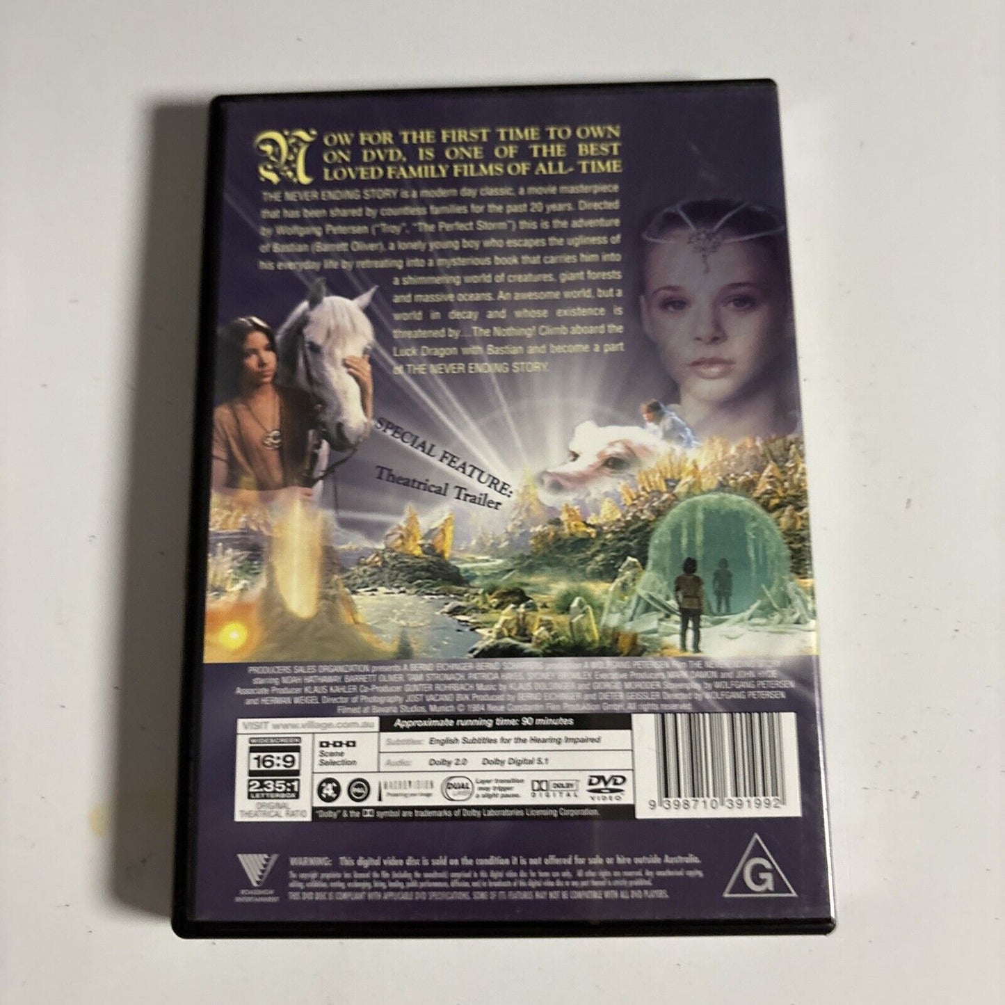 The Never Ending Story (DVD, 1984) Barrett Oliver Region 4