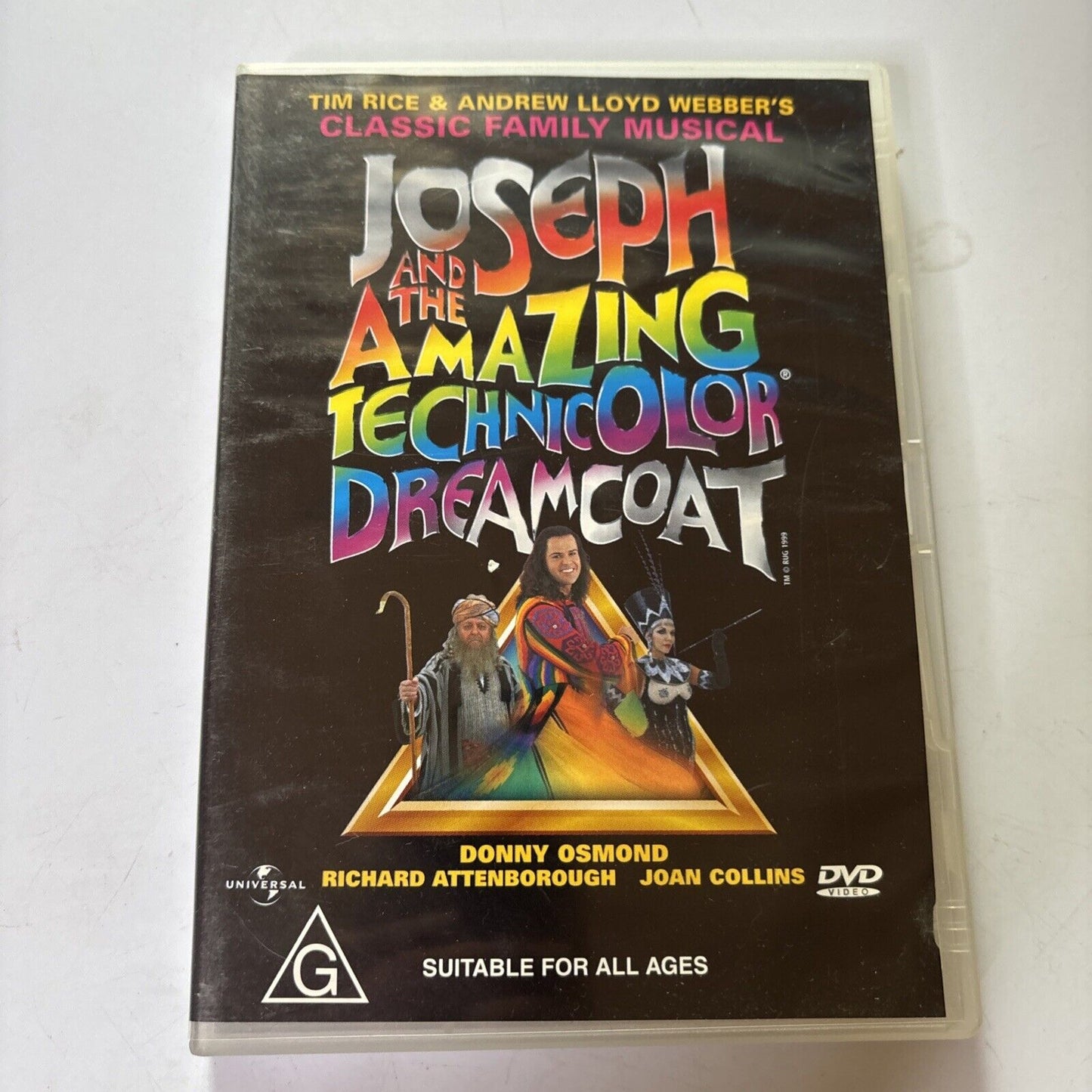 Joseph and the Amazing Technicolor Dreamcoat (DVD, 1999) Joan Collins Region 4
