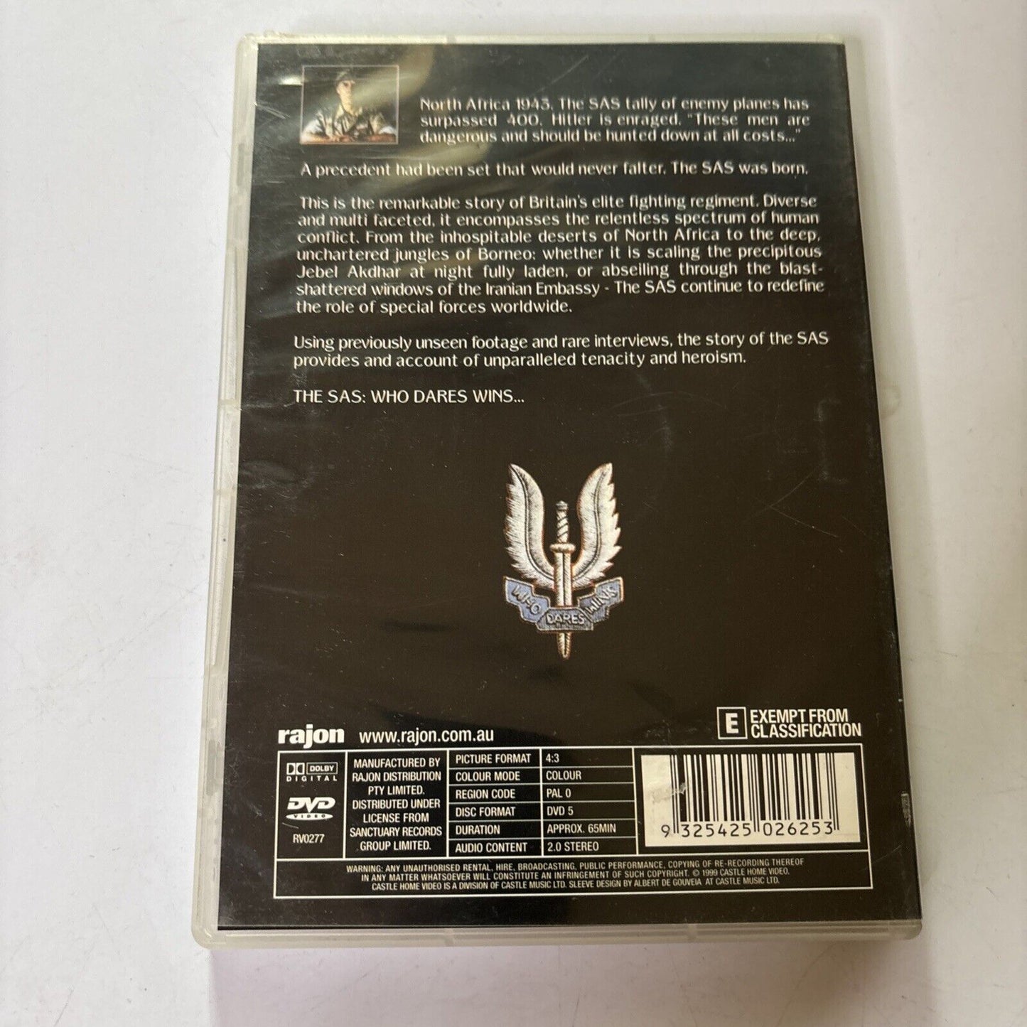 The Story of the SAS (DVD, 1999) Documentary All Regions