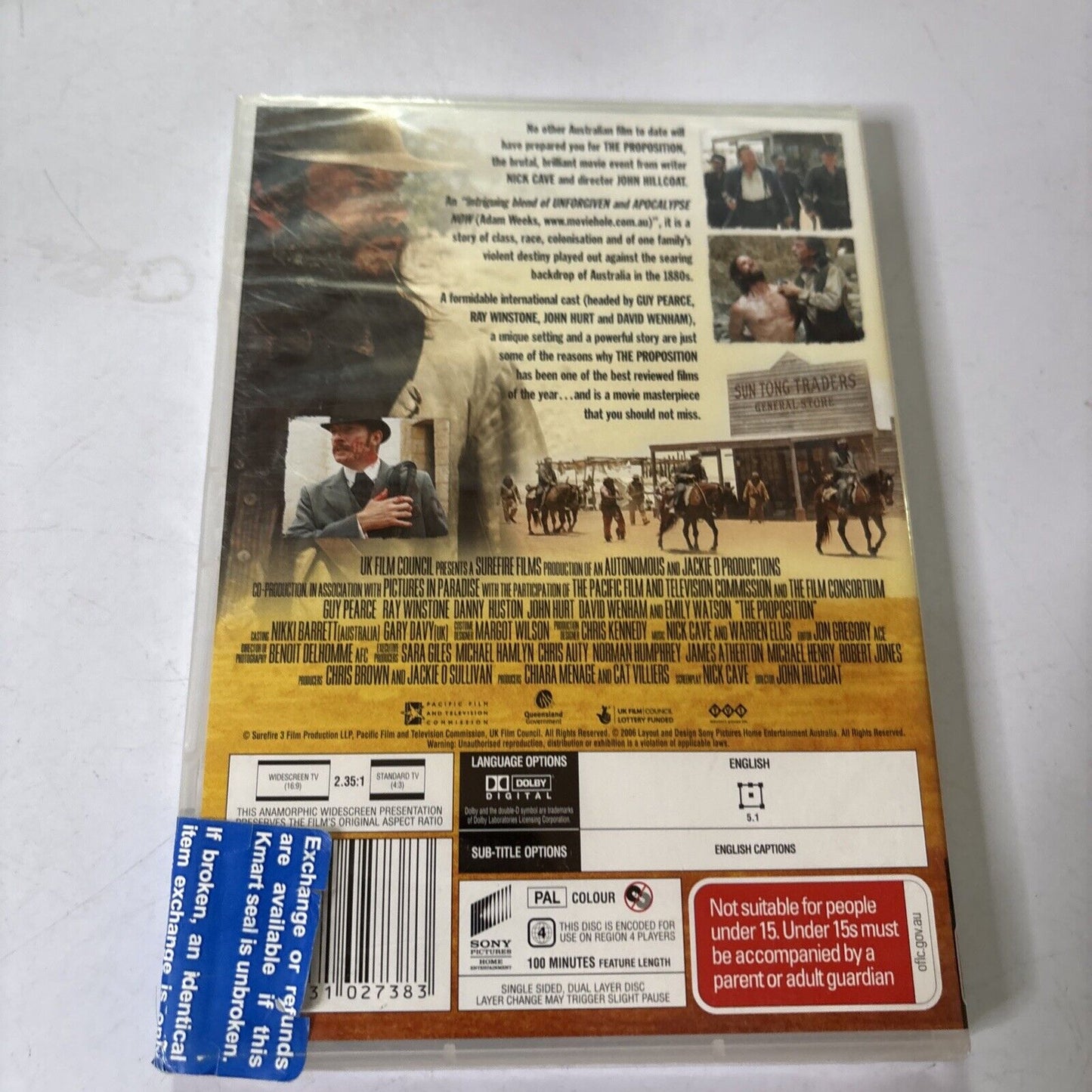 The Proposition (DVD, 2005) Guy Pearce, Ray Winstone Region 4 *New Sealed*
