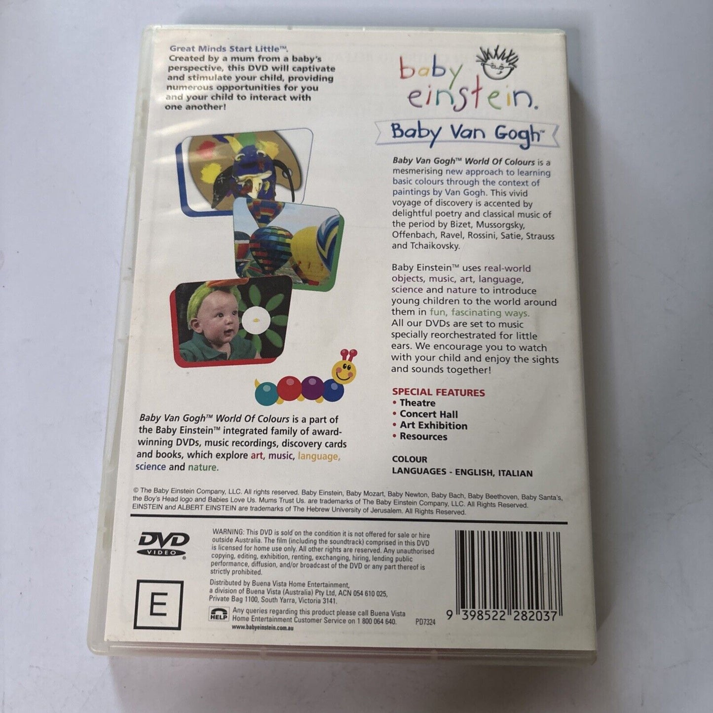 Baby Einstein: Baby Van Gogh - World of Colours (DVD, 2004) Region 4