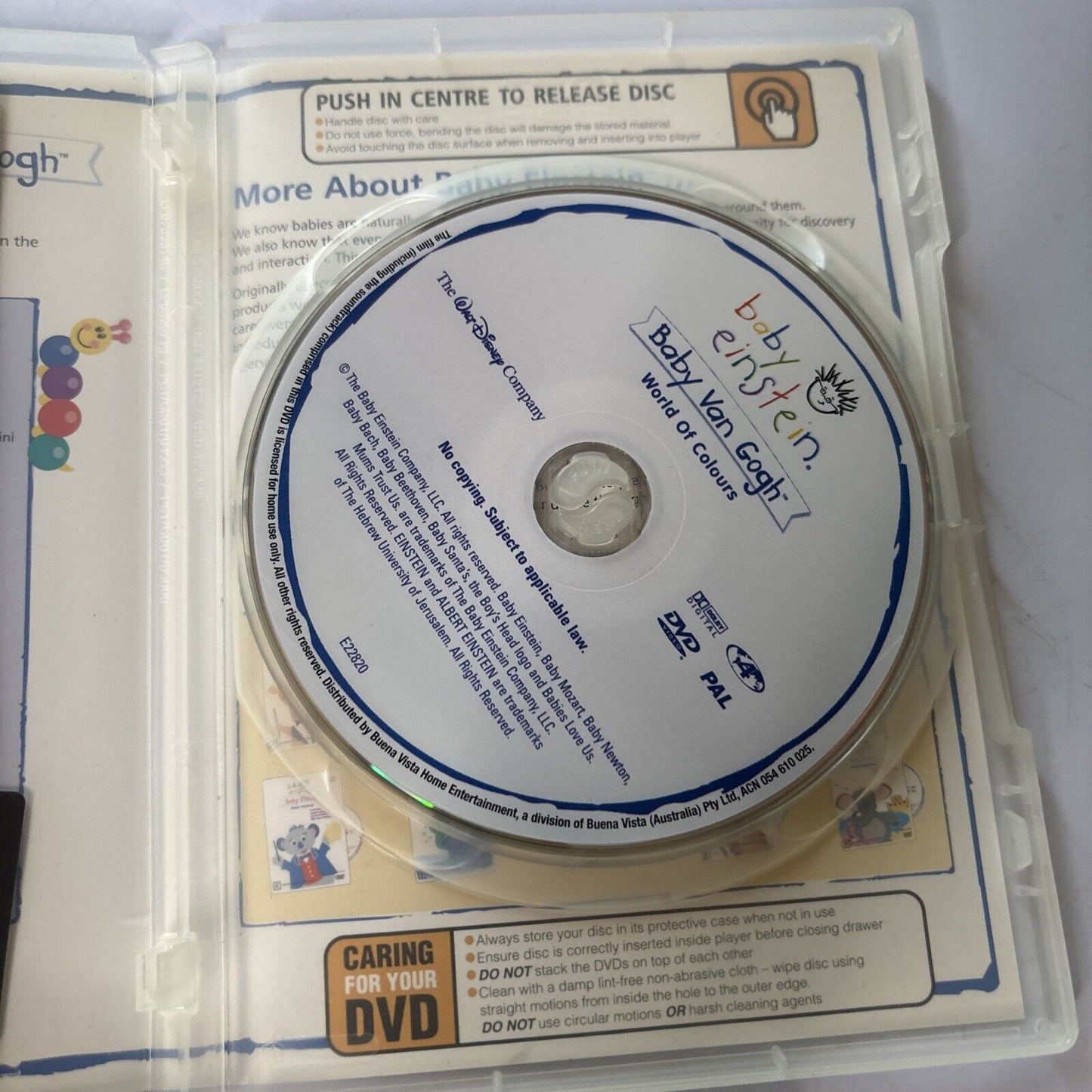 Baby Einstein: Baby Van Gogh - World of Colours (DVD, 2004) Region 4