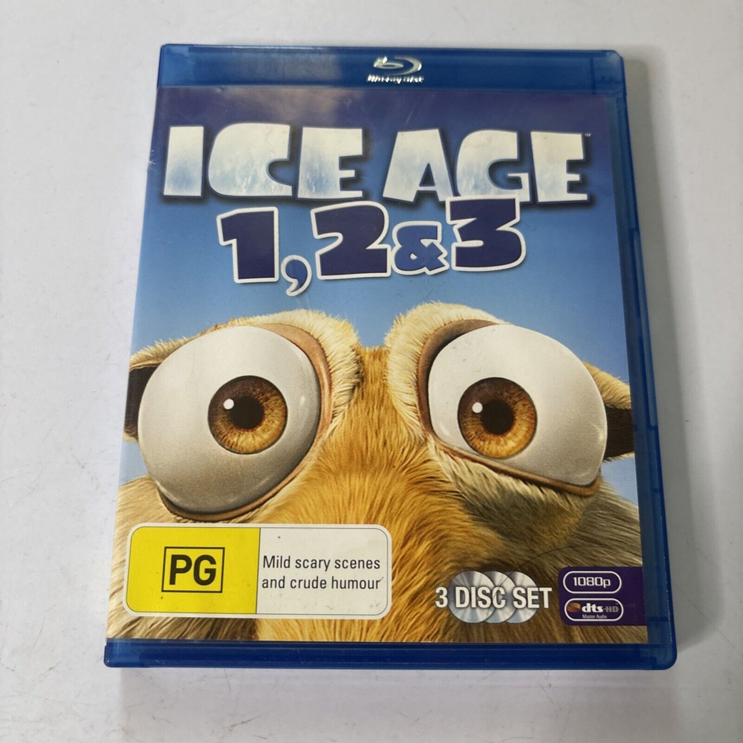 Ice Age Trilogy 1,2,3 (Blu-ray, 2010) Region B