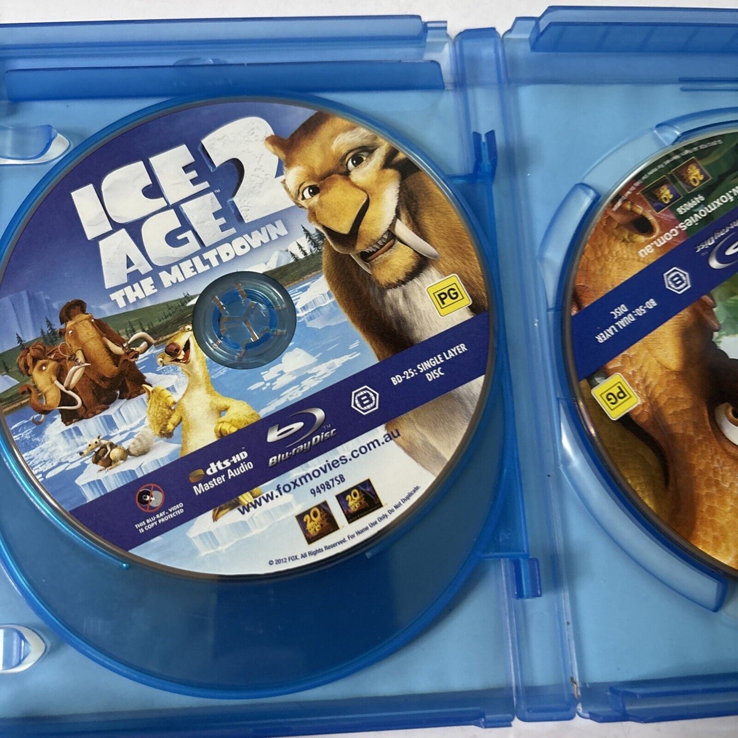 Ice Age Trilogy 1,2,3 (Blu-ray, 2010) Region B