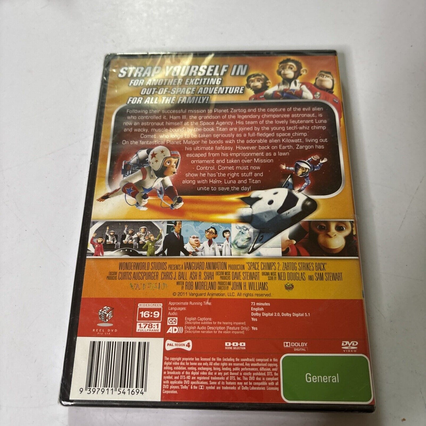 Space Chimps - Zartog Strikes Back (DVD, 2010) Region 4 *New Sealed*