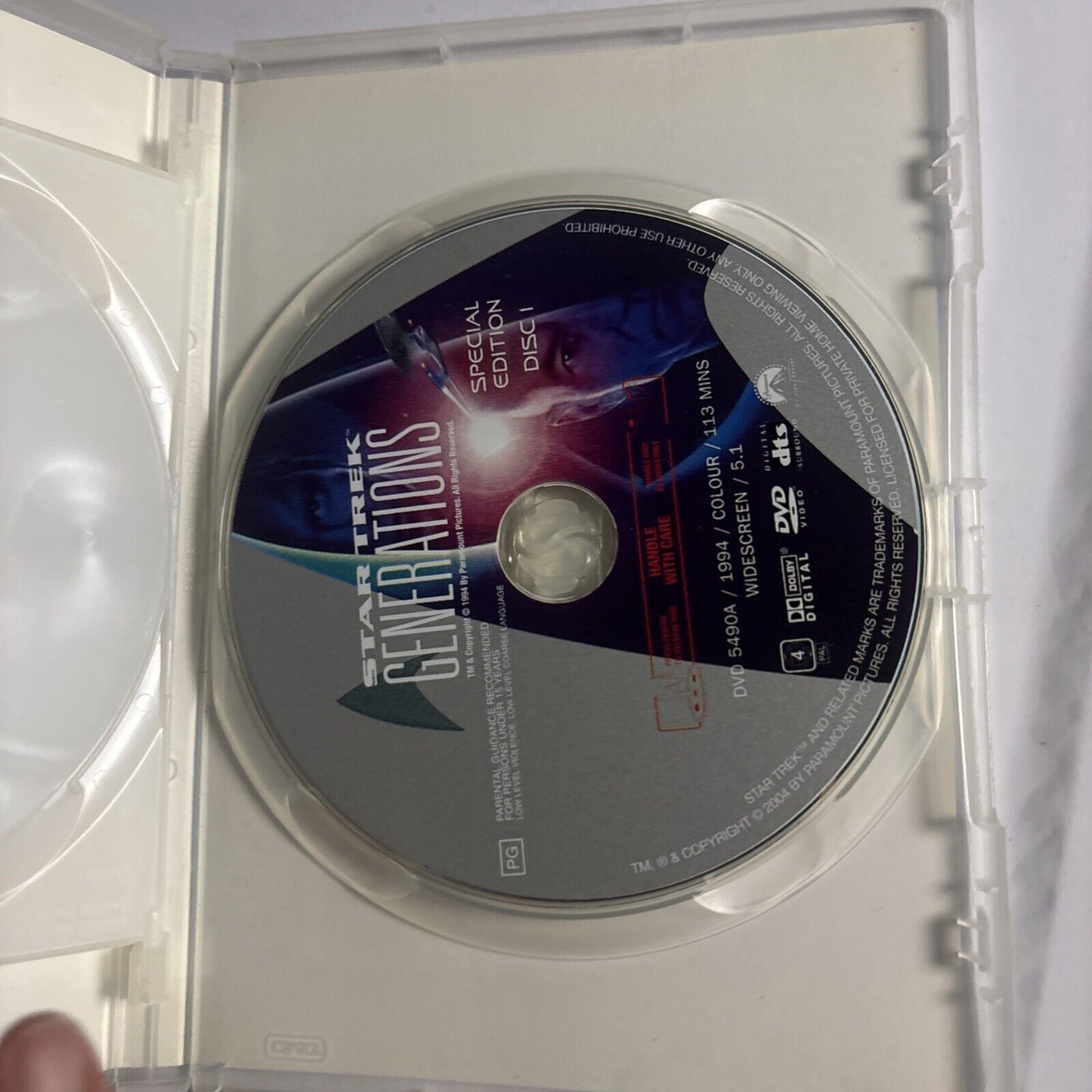 Star Trek - Generations (Special Edition, DVD, 1995) Region 4