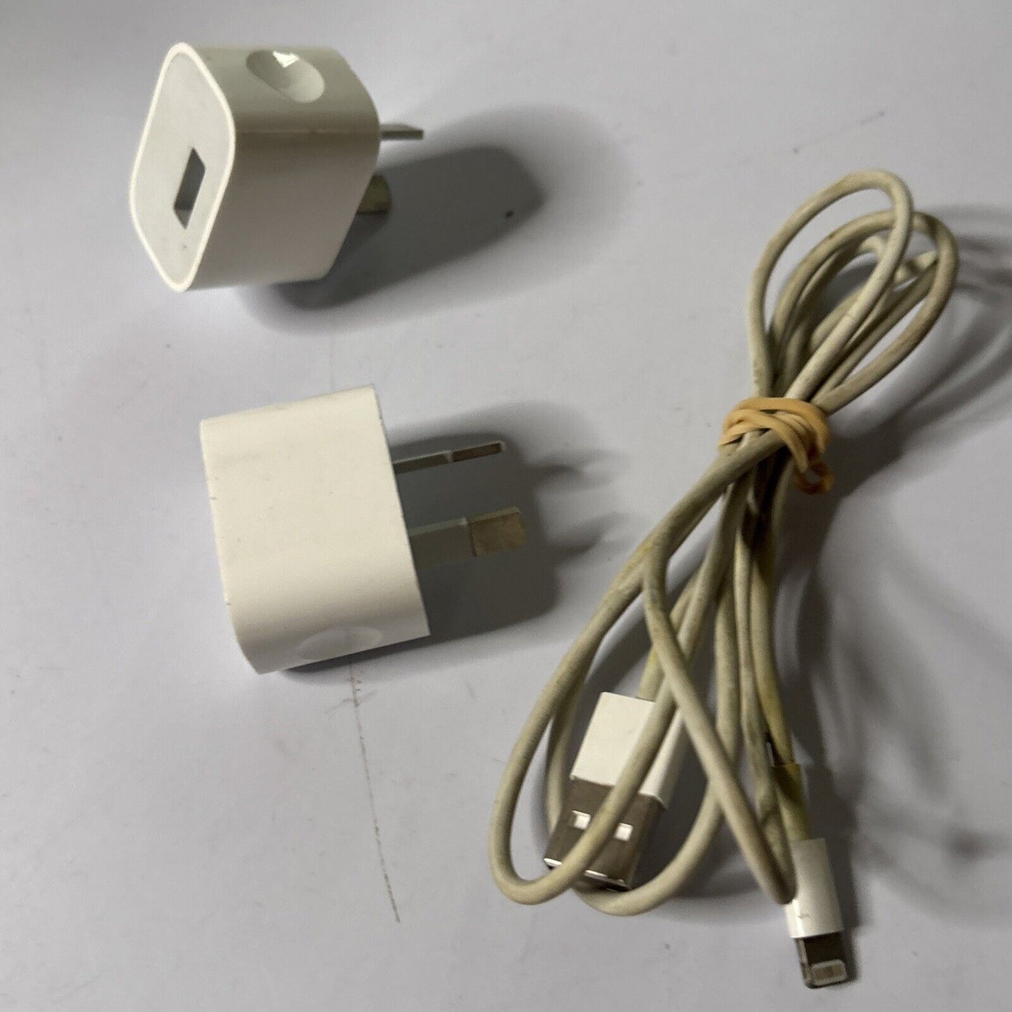 2x Genuine Apple A1444 USB Adapter With Lightning Cord