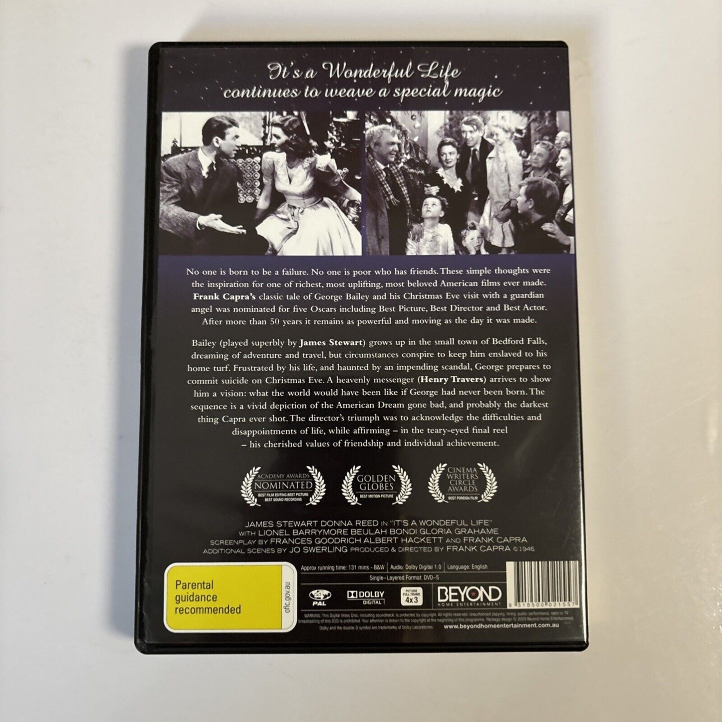 It's A Wonderful Life (DVD, 1946) NEW Frank Capra Region 4