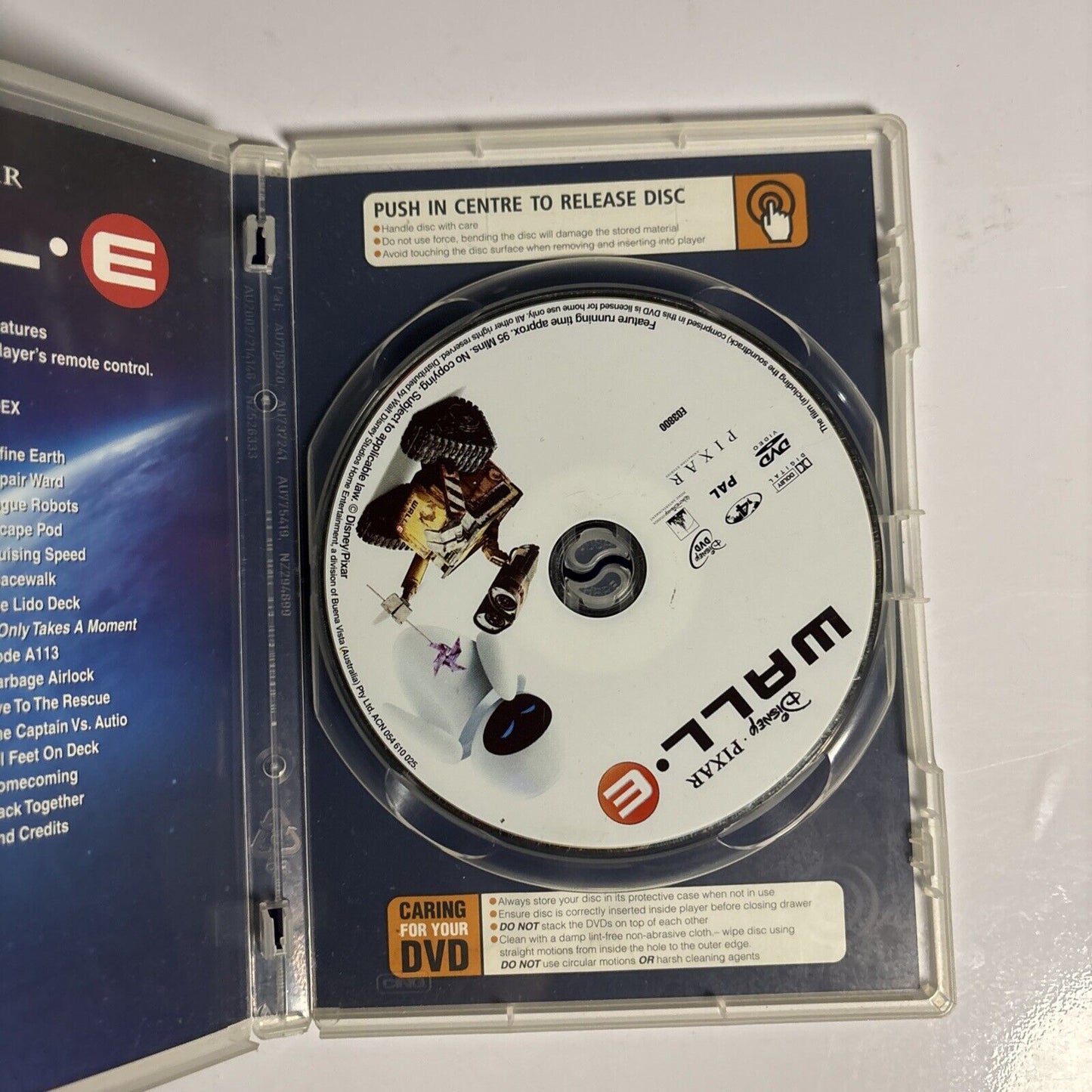 Wall-E (DVD, 2008) Region 4 Disney Pixar Collection