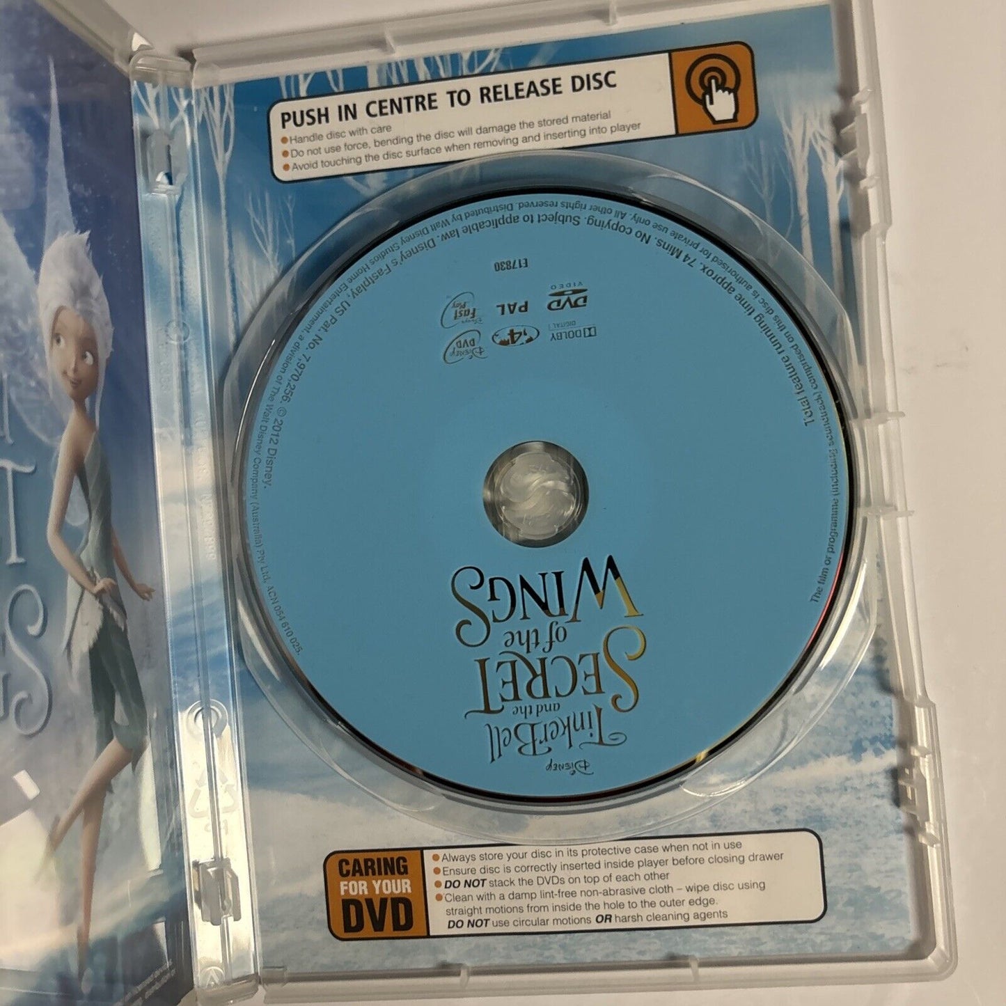 Tinkerbell and the Secret of the Wings (DVD, 2012) Disney Region 4