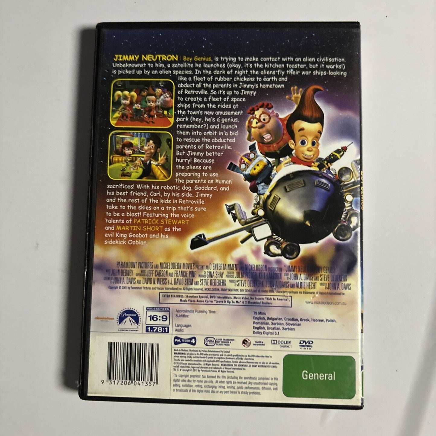 Jimmy Neutron - Boy Genius (DVD, 2002) Region 4