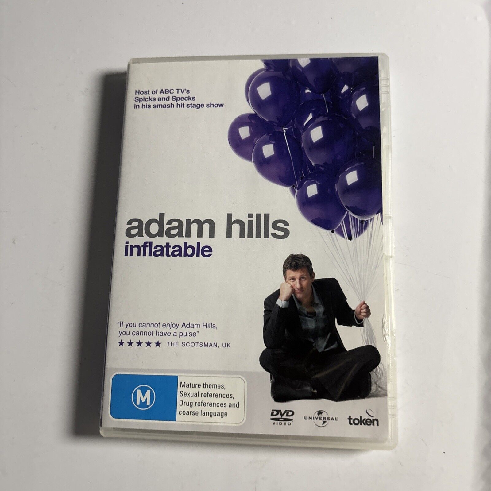 Adam Hills Inflatable DVD 2010 Region 4 2 Retro Unit adam-hills-inflatable-dvd-2010-region-4-2-retro-unit