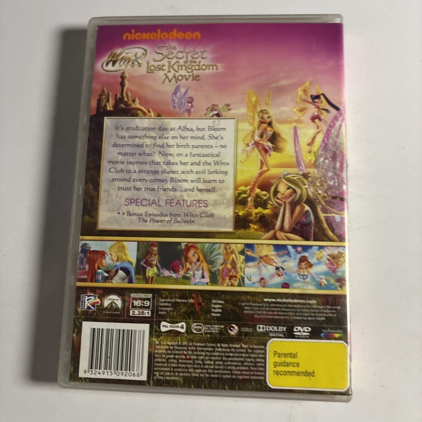 Winx Club - The Secret of the Lost Kingdom (DVD, 2007) Region 4