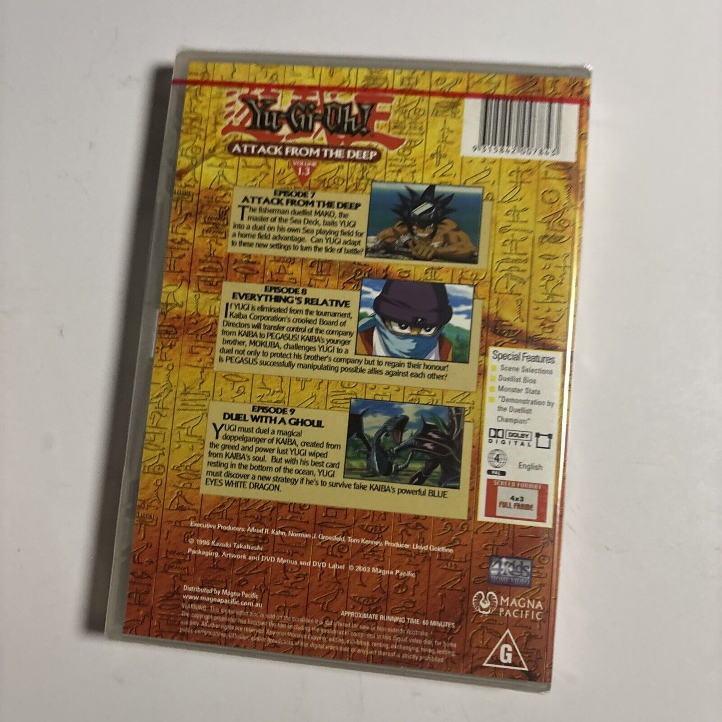 Yu-Gi-Oh! : Volume 1-3 (DVD, 1996, 3-Disc) Region 4