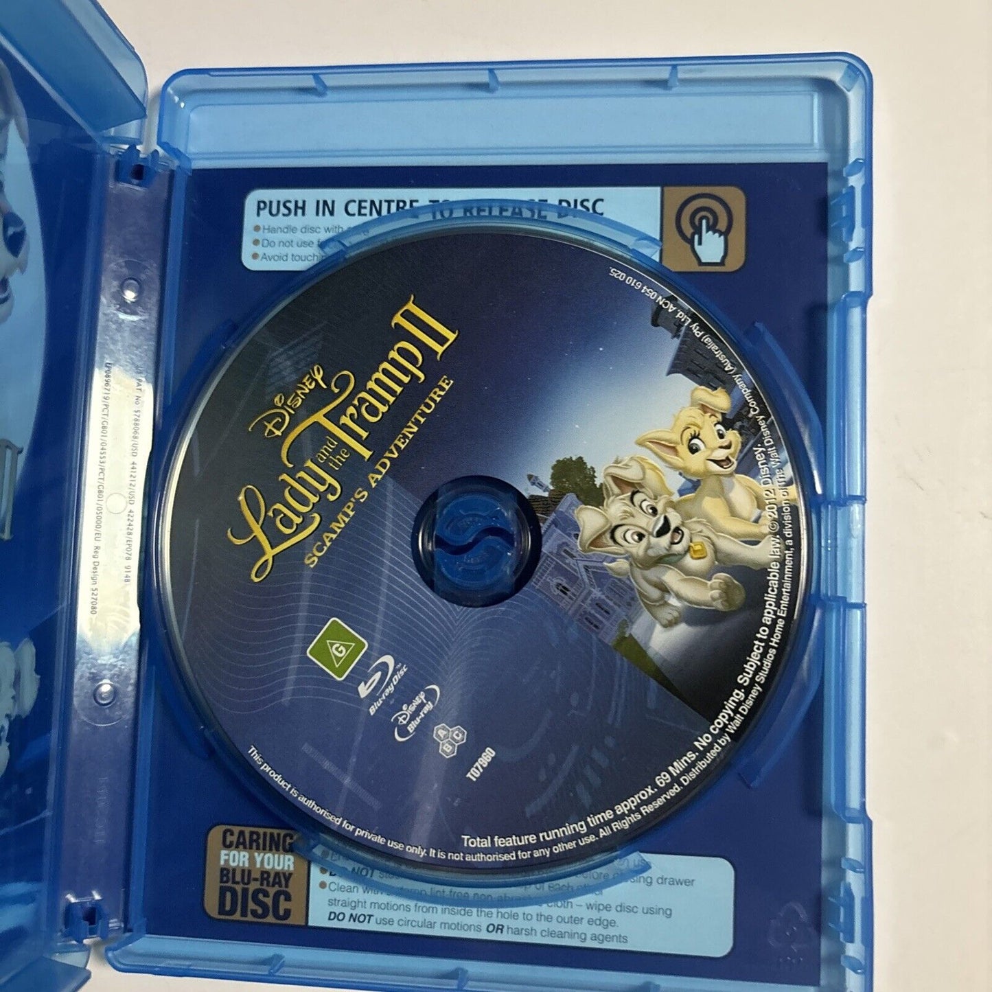 Lady and the Tramp II - Scamp's Adventure (Blu-ray, 2001) All Regions