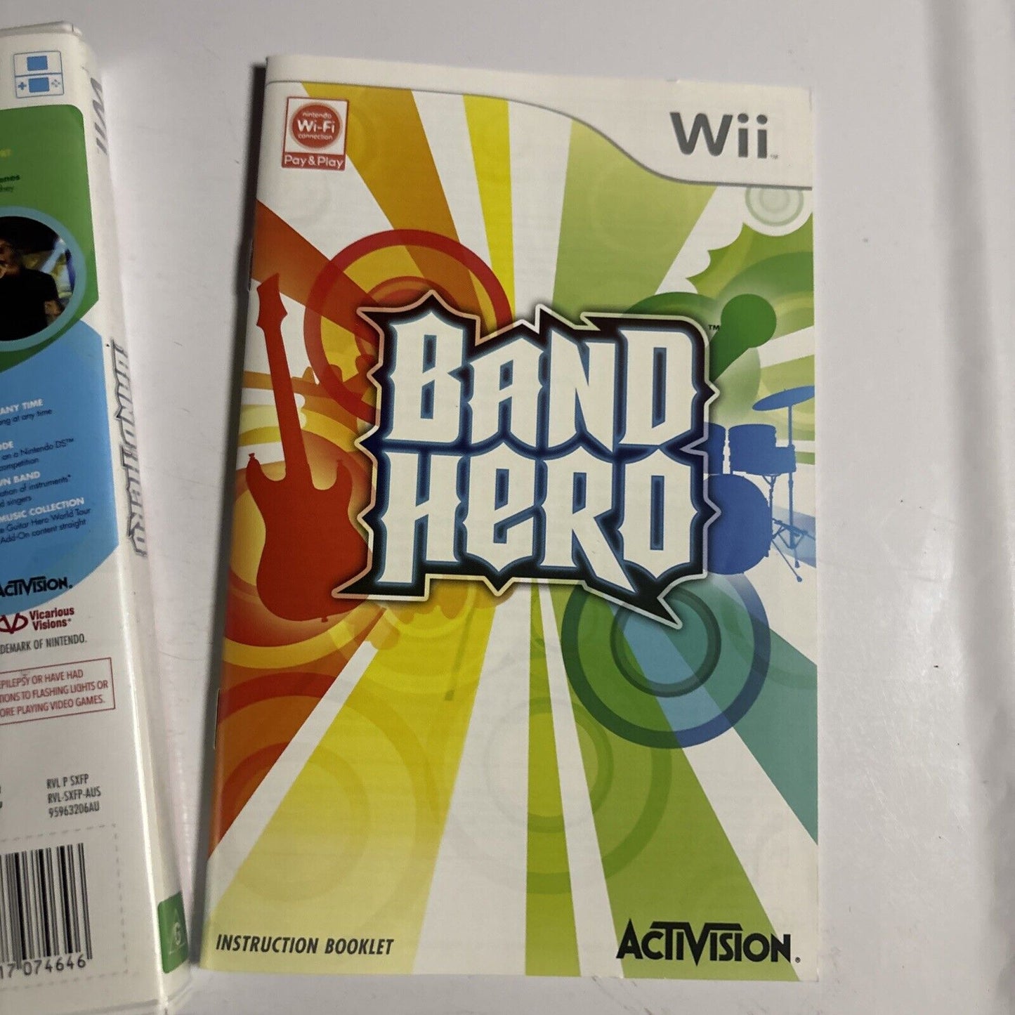 Band Hero Nintendo Wii Game Manual PAL