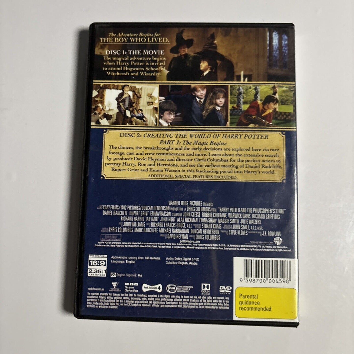 Harry Potter and the Philosopher's Stone - Special Edition (DVD, 2001) Region 4