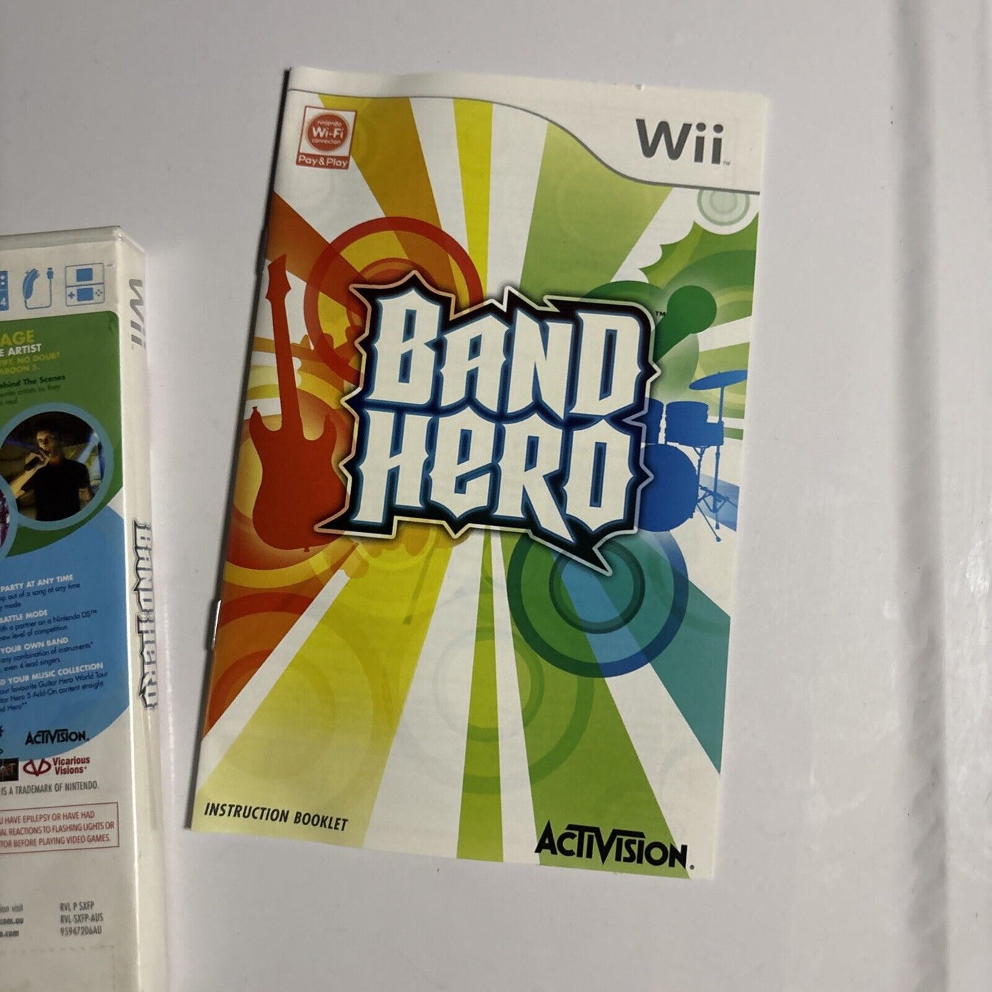 Band Hero Nintendo Wii With Manual PAL