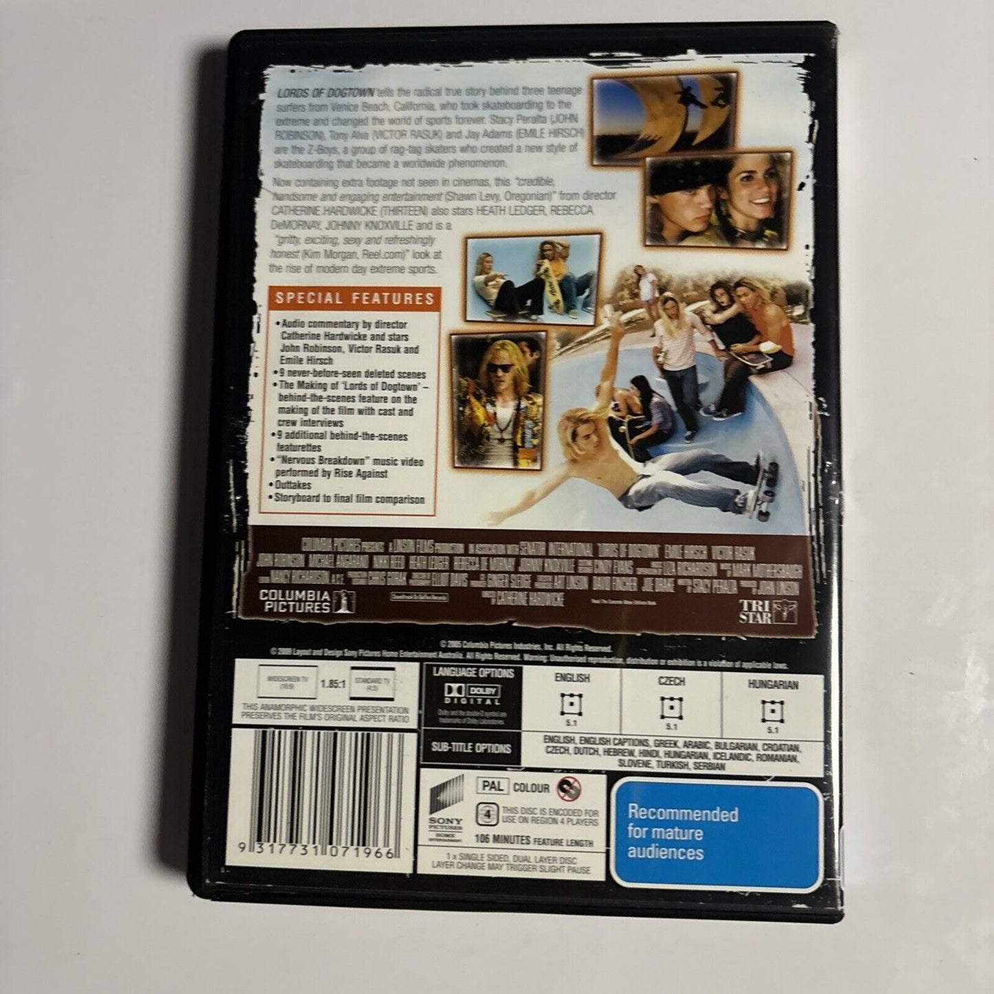 Lords of Dogtown (DVD, 2005) Emile Hirsch, Heath Ledger Region 4