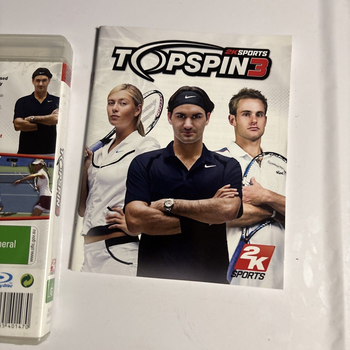 Top Spin 3 Sony Playstation 3 Game PS3 Complete with Manual