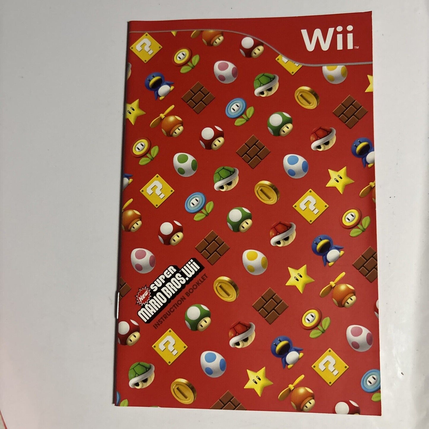 New Super Mario Bros. Wii (Nintendo Wii, 2009) Manual + Guide PAL