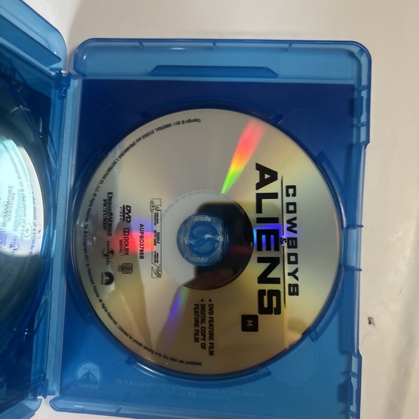 Cowboys & Aliens (Blu-ray + DVD, 2011) Daniel Craig, Harrison Ford Region B & 4