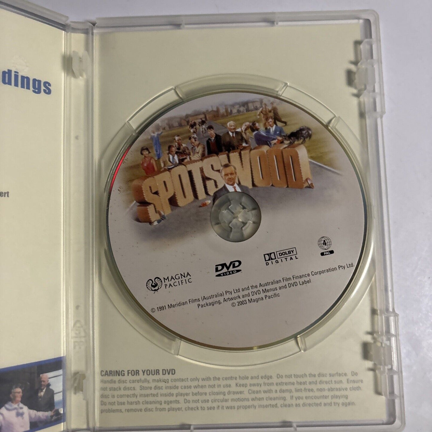 Spotswood (DVD, 1991) Anthony Hopkins, Russell Crowe Region 4