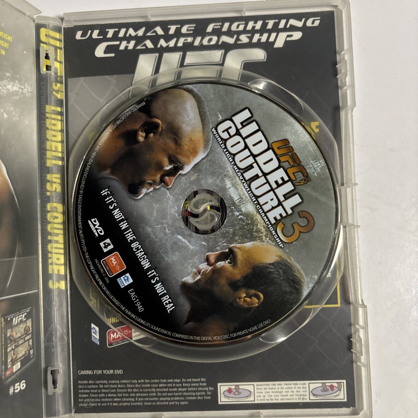UFC #57 - Liddell Vs Couture (DVD, 2006) Region 4