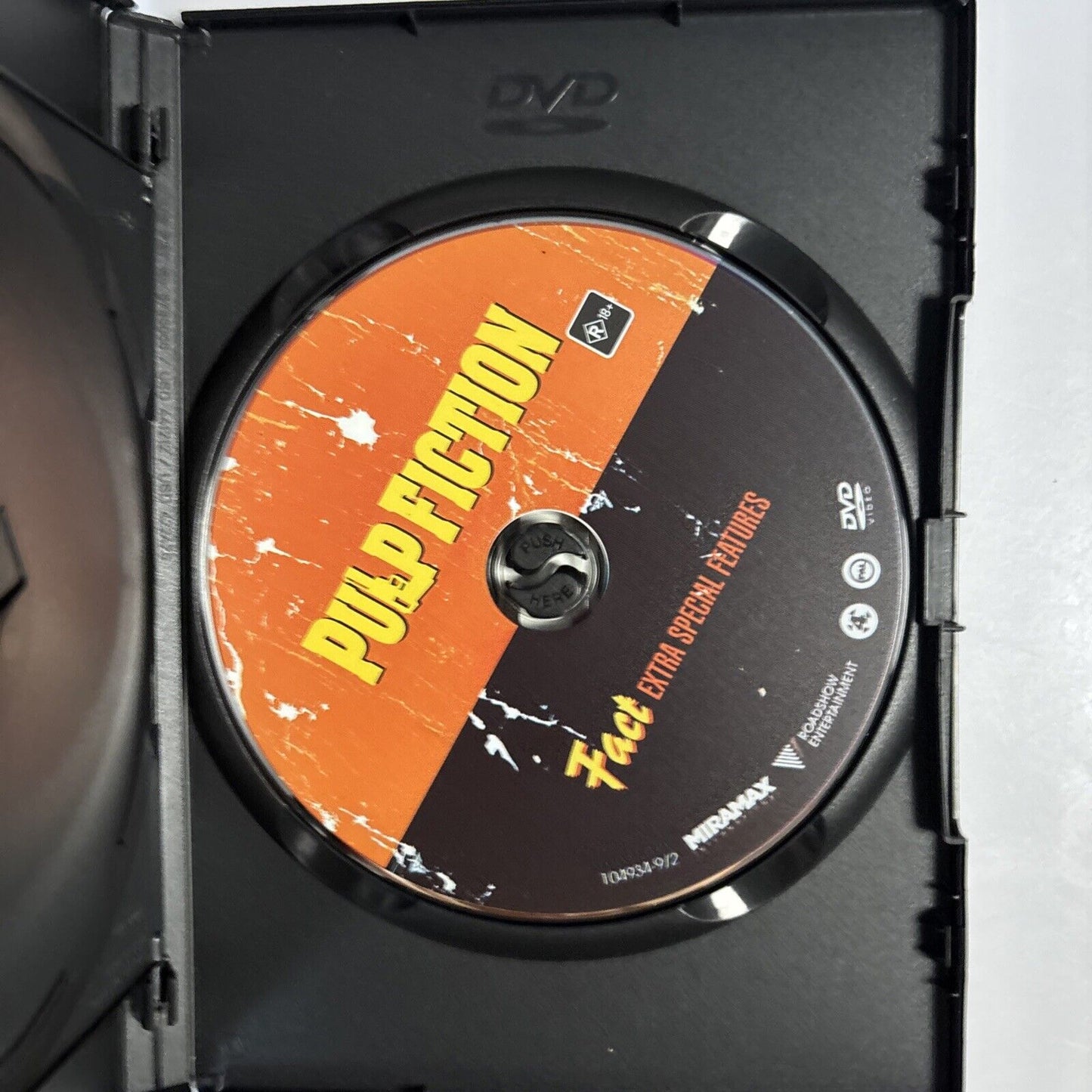 Pulp Fiction (DVD, 1994) Bruce Willis, Samuel L Jackson, John Travolta Region 4