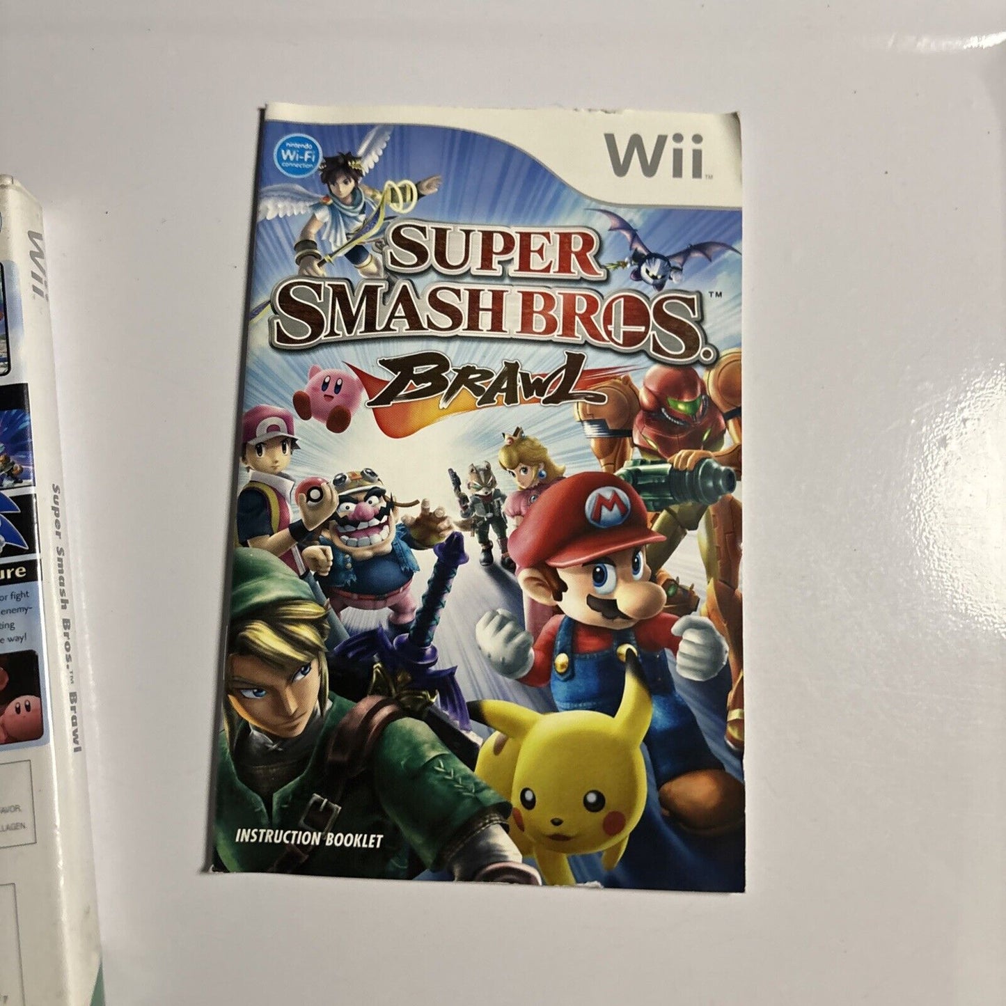 Super Smash Bros. Brawl (Nintendo Wii, 2008) Manual PAL