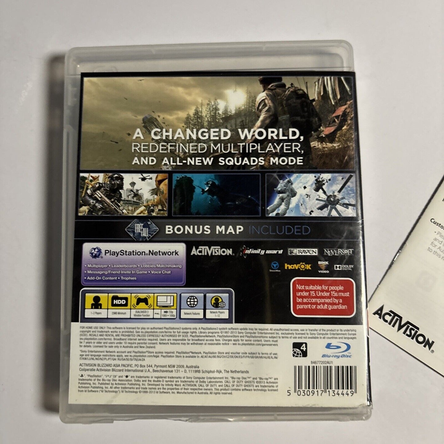 Call of Duty: Ghosts (Sony PlayStation 3, 2013) PS3