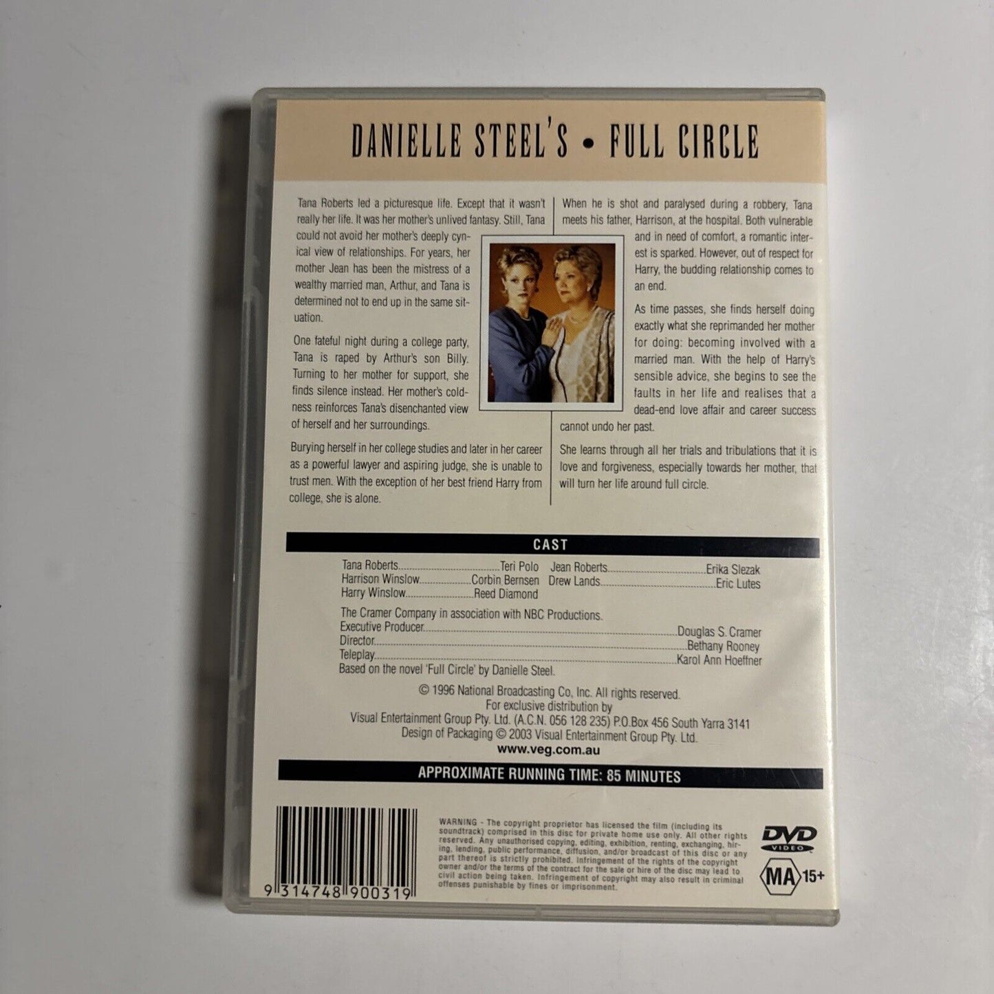 Danielle Steel's: Full Circle (DVD 1996) Teri Polo, Erika Slezak NEW All Regions