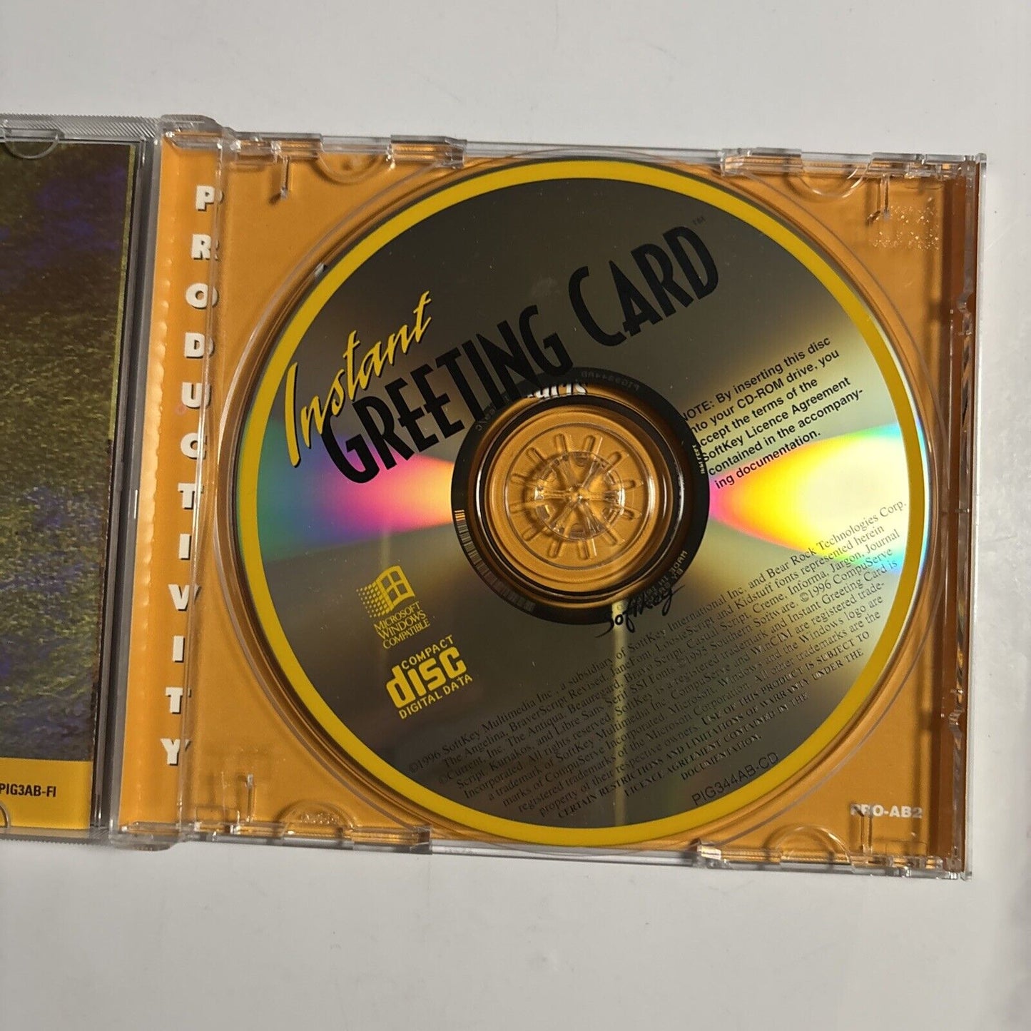 Instant Greeting Card For Windows 3.1 95 PC CDROM