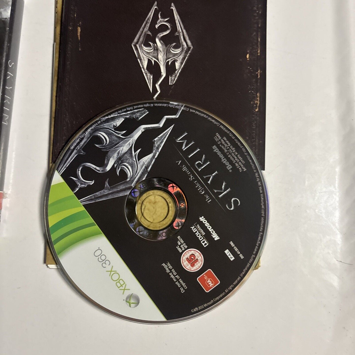 The Elder Scrolls V (5) Skyrim - Xbox 360 *Complete* W Map, PAL