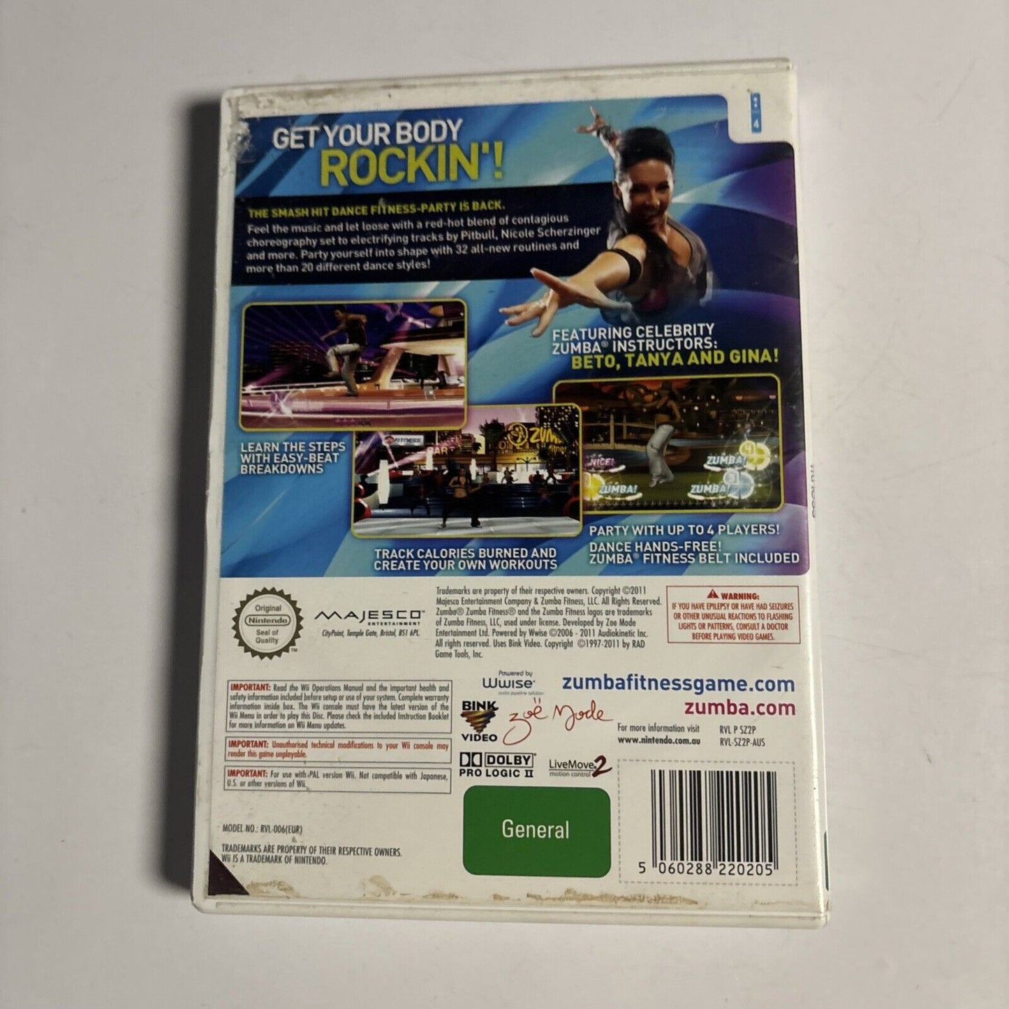 ZUMBA Fitness 2 For Nintendo Wii PAL