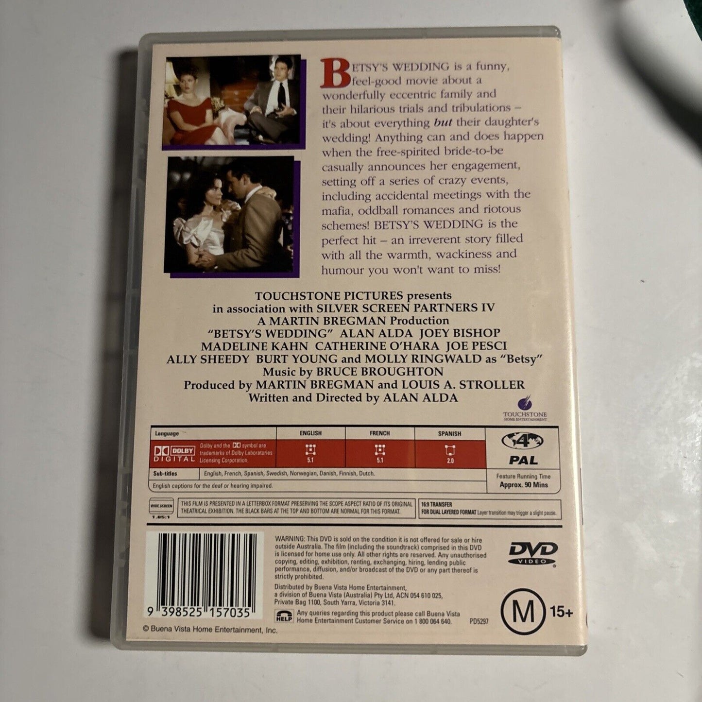 Betsy's Wedding (DVD, 1990) Alan Alda, Catherine O'Hara, NEW Region 4