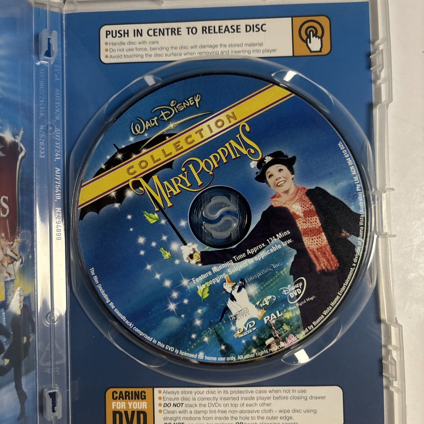Mary Poppins (DVD, 1964) Julie Andrews, Dick Van Dyke Region 4