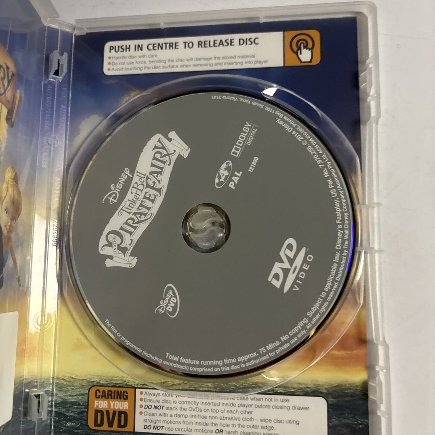 Tinker Bell and the Pirate Fairy (DVD, 2014) Disney Region 4