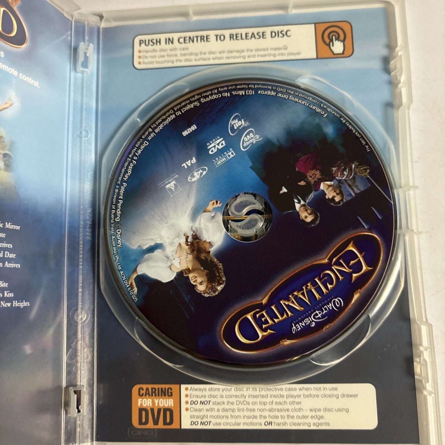 Enchanted (DVD, 2007) Amy Adams, Patrick Dempsey Disney Region 4