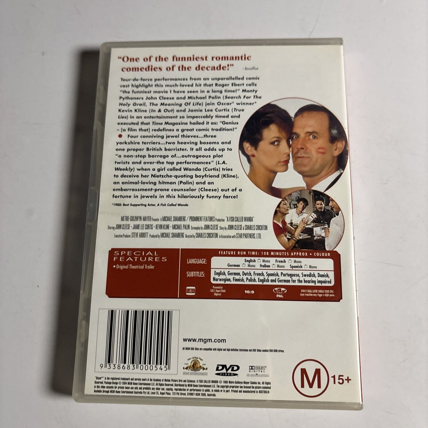 A Fish Called Wanda (DVD, 1988) John Cleese, Michael Palin NEW Region 4