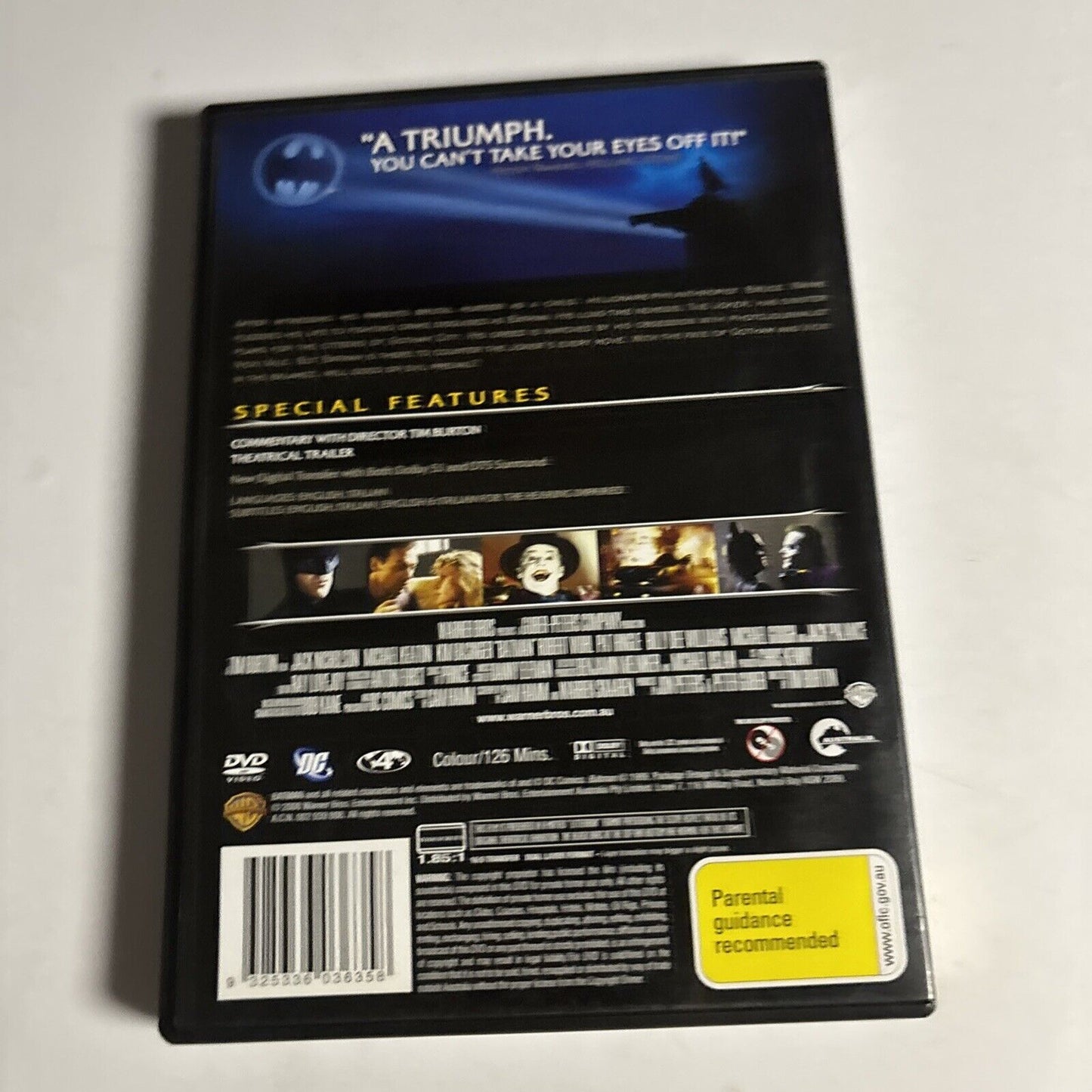Batman (Special Edition, DVD, 1989) Michael Keaton, Jack Nicholson Region 4