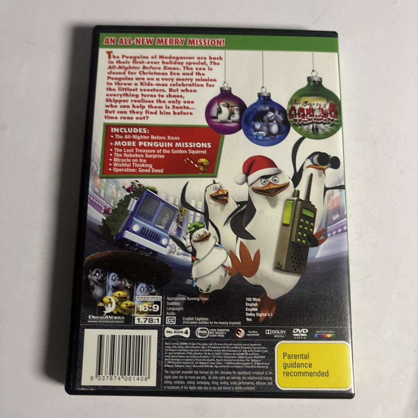 The Penguins of Madagascar - All-Nighter before Xmas (DVD, 2011) Region 4