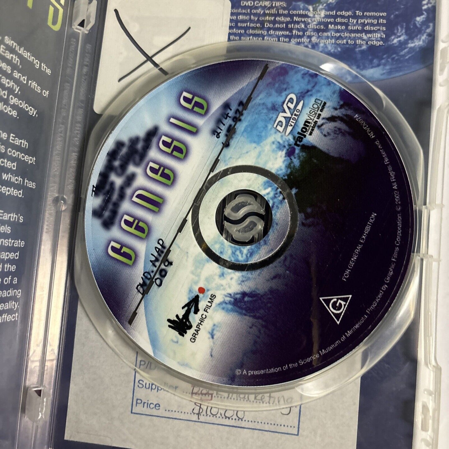 Imax - Genesis (DVD, 2001) All Regions Ex-Rental