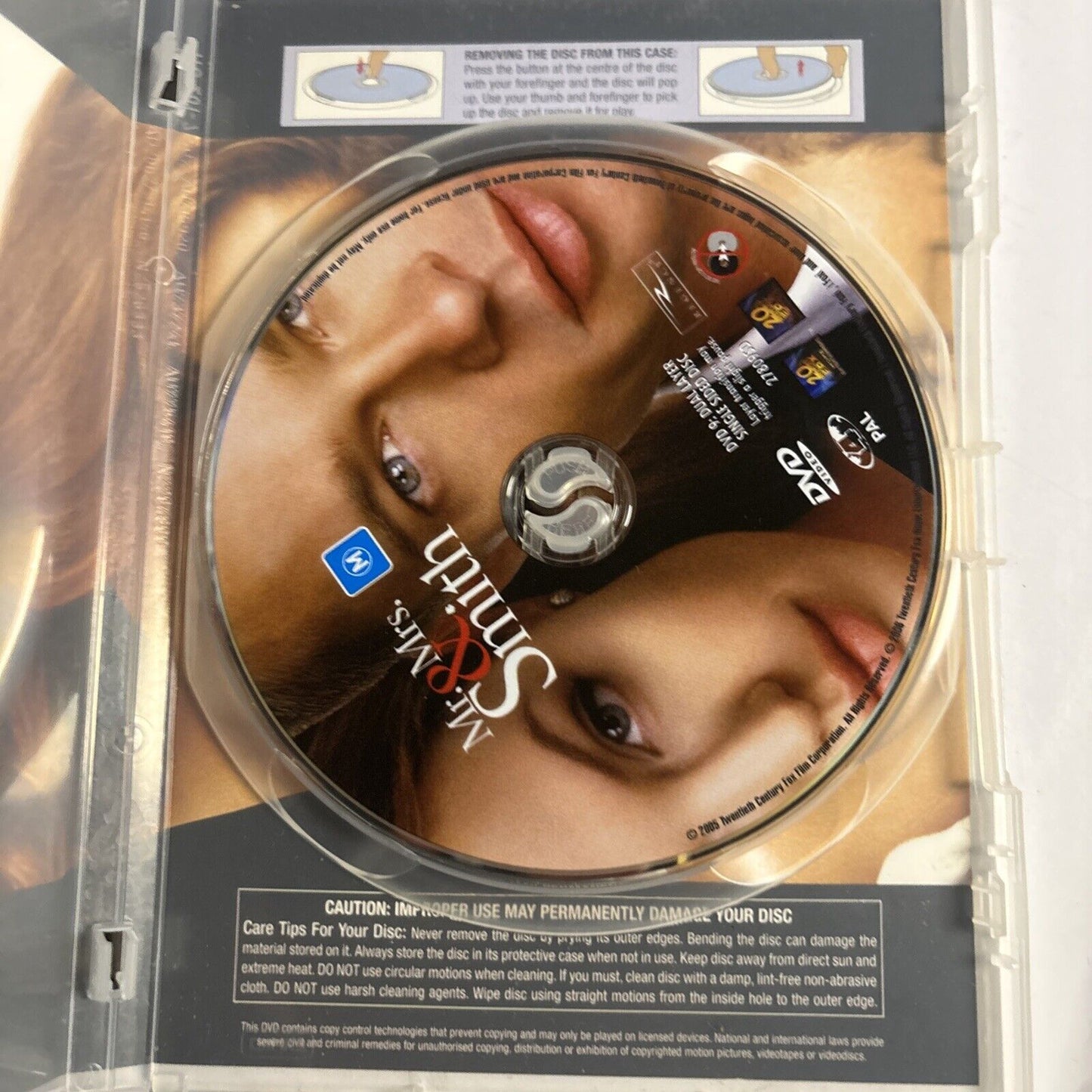 Mr & Mrs Smith (DVD, 2005) Brad Pitt, Angelina Jolie Region 4