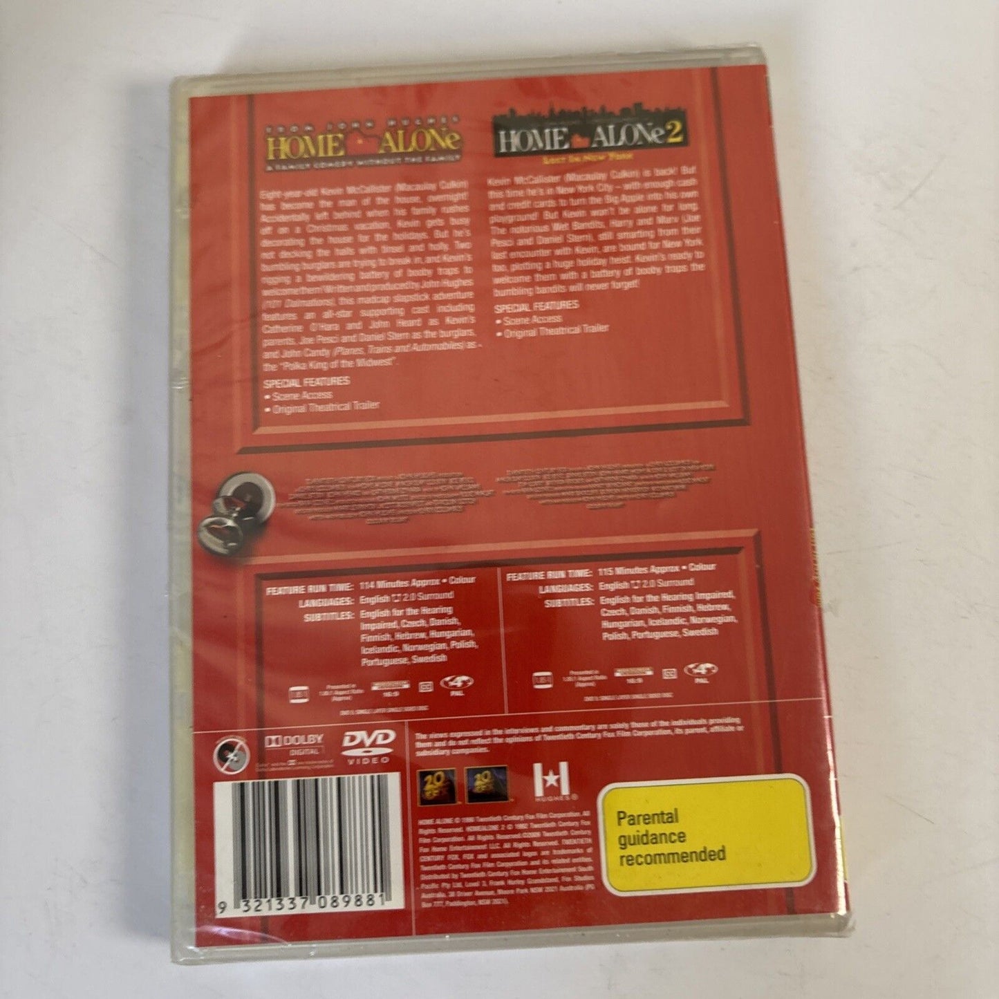 Home Alone / Home Alone 2: Lost in New York (DVD, 1990) Macauley Culkin Region 4