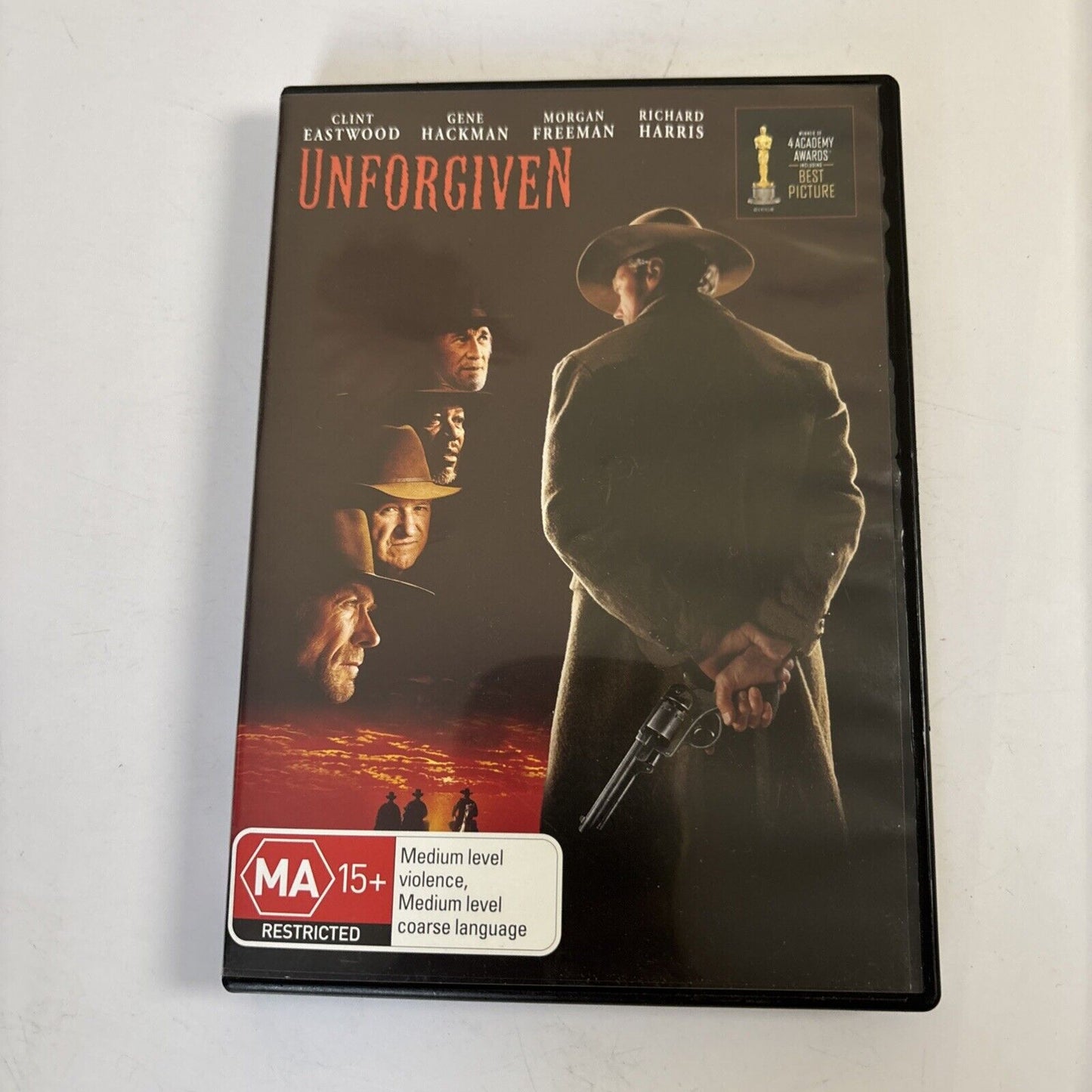 Unforgiven (DVD, 1992) Clint Eastwood, Morgan Freeman, Gene Hackman Region 4