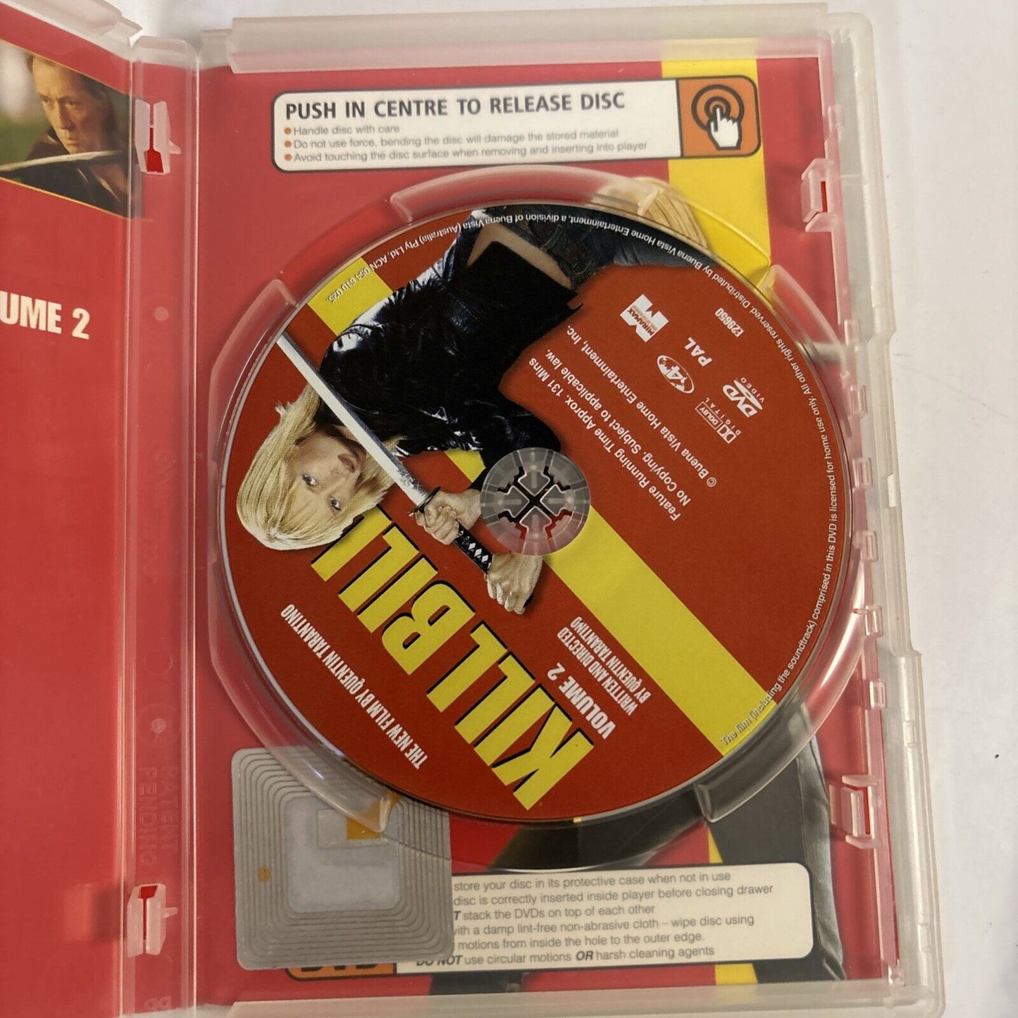 Kill Bill : Volume 2 (DVD, 2004) Uma Thurman, Quentin Tarantino Region 4